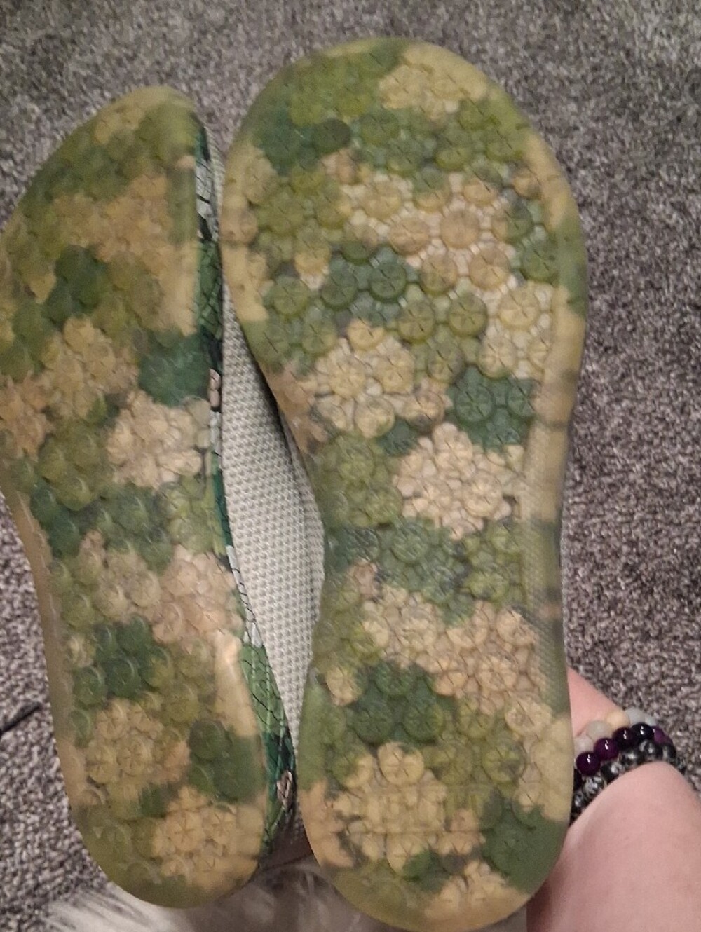 NOBULL Black & Light Green Floral-Accent Womens Trainers - Picture 6 of 8